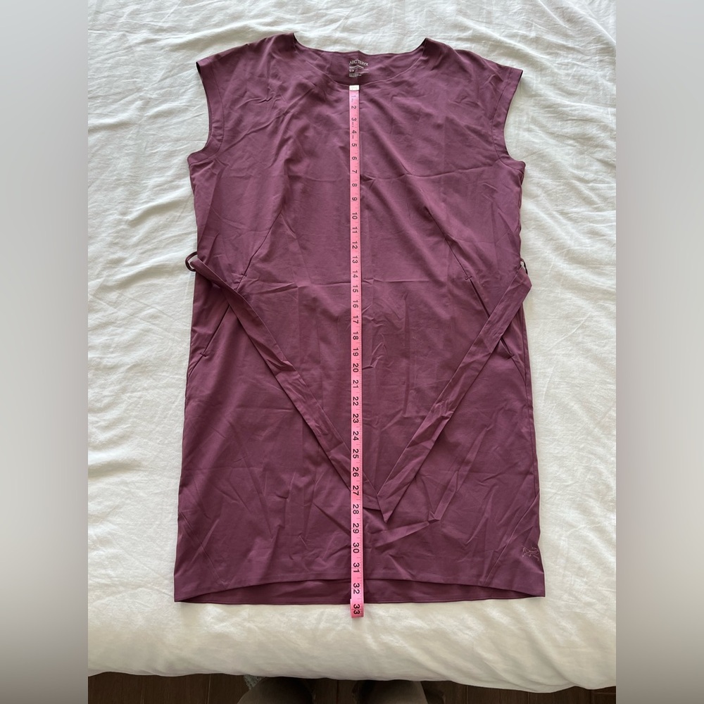 Arcteryx Contenta Belted dress Small Mauve - Picture 8 of 8